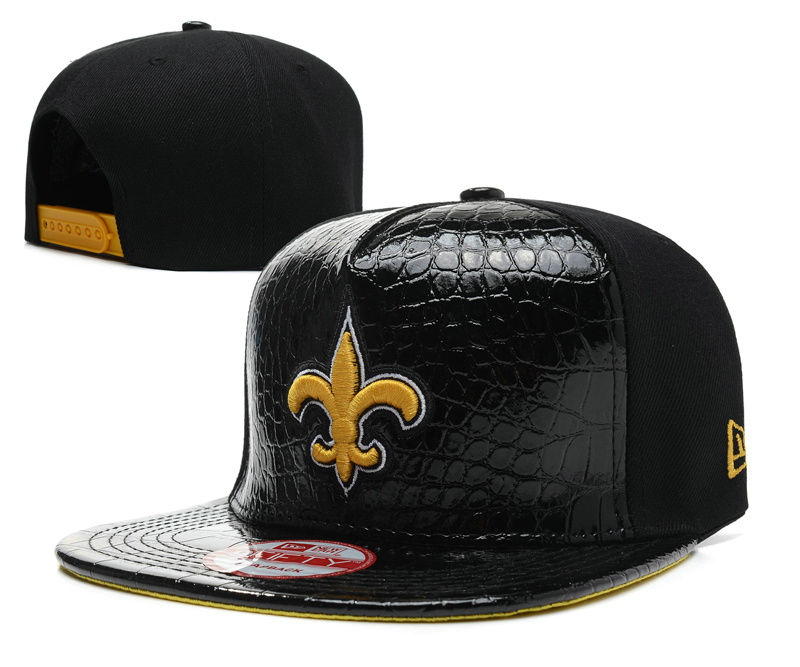 New Orleans Saints Black Snapback Hat SD